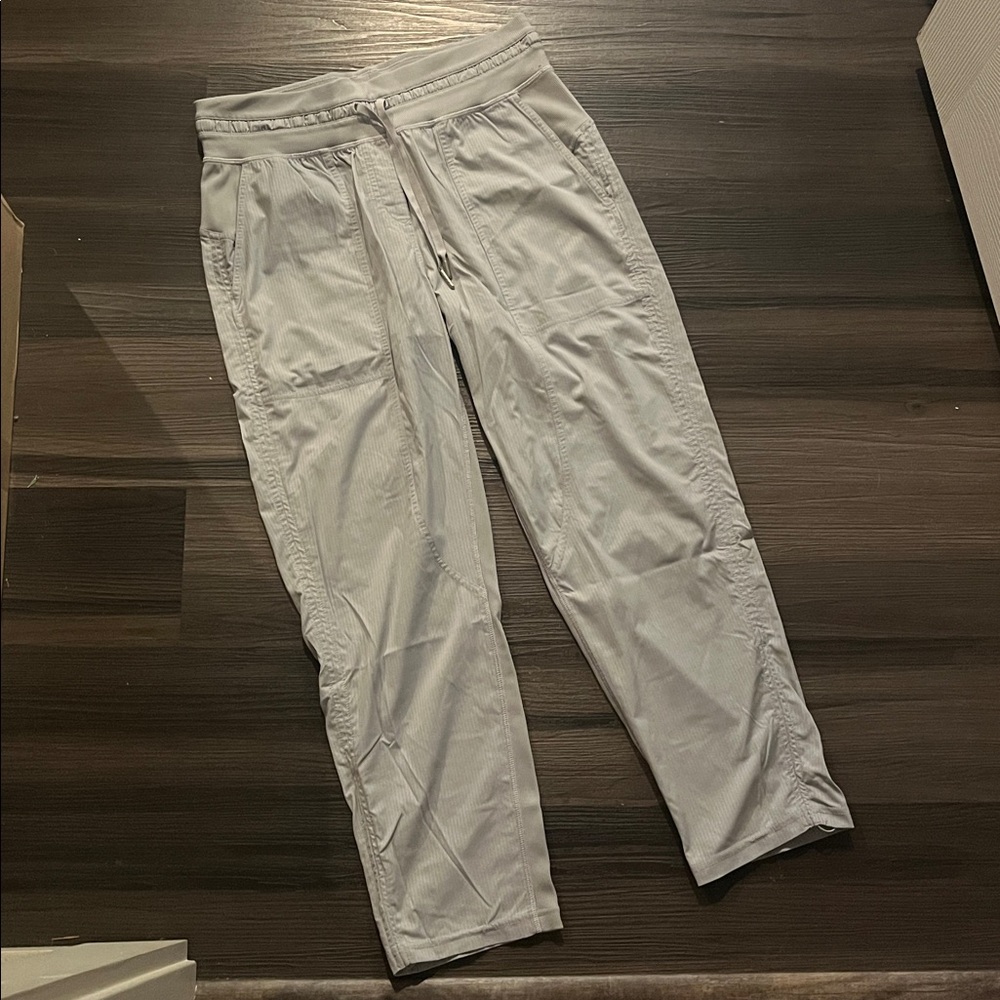 LULULEMON Light gray Ribbed Drawstring Joggers - Picture 3 of 13